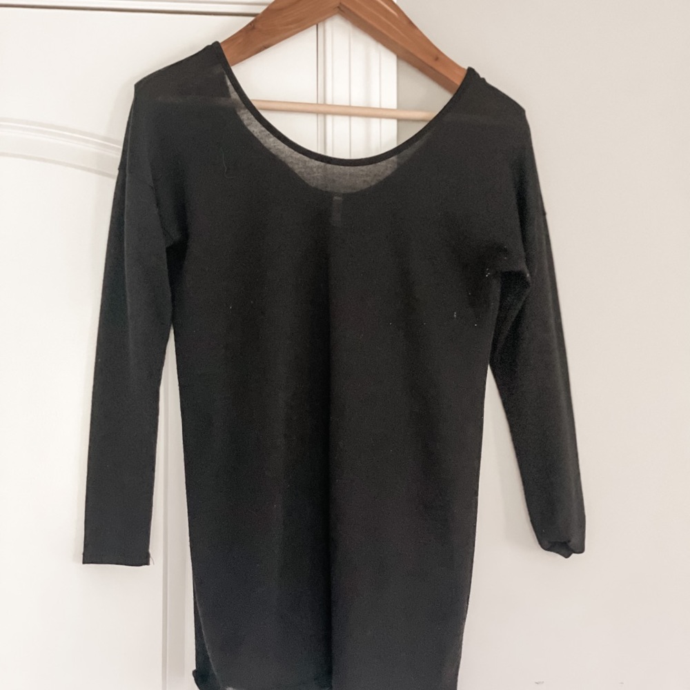 Pink blush maternity sweater. Black. Size small